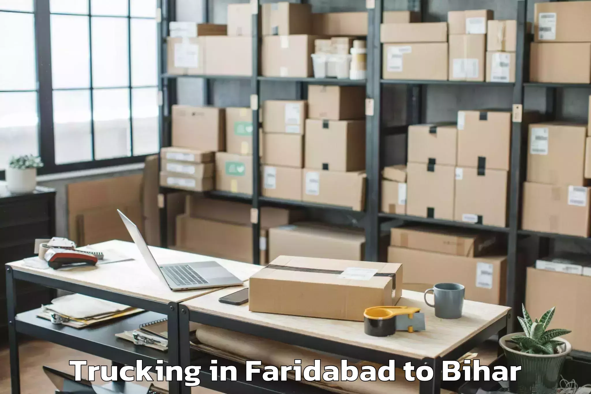 Book Faridabad to Pranpur Trucking Online